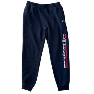 Champion Kids Dark Blue Joggers with Logo Boys Size XL GUC